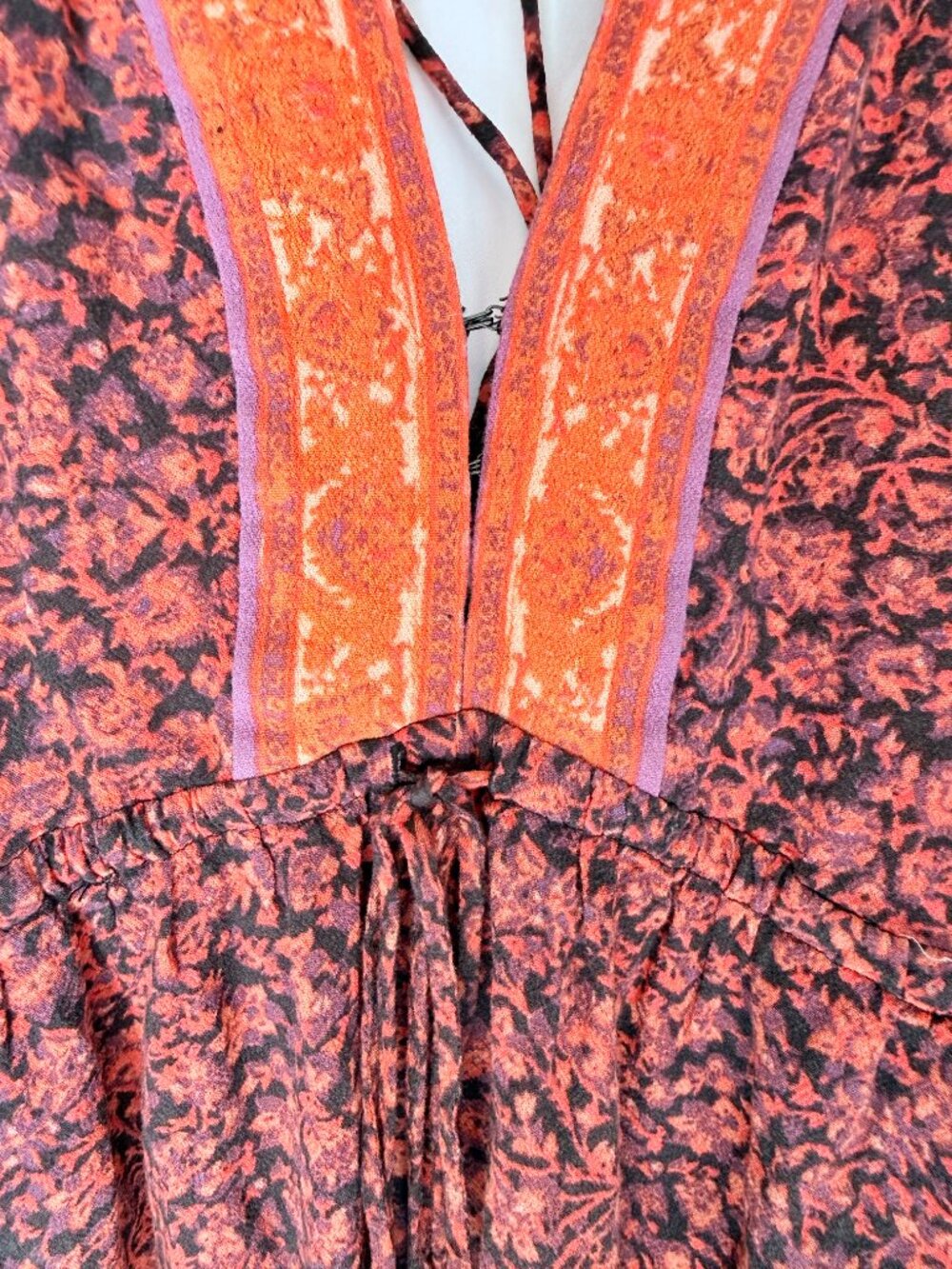 Free People Boho Paisley Print Mini Dress - Picture 5 of 6